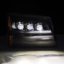 Load image into Gallery viewer, 03-06 Chevrolet Silverado/02-06 Avalanche (without body cladding) NOVA-Series LED Projector Headlights Alpha-Black