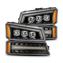 Load image into Gallery viewer, 03-06 Chevrolet Silverado/02-06 Avalanche (without body cladding) NOVA-Series LED Projector Headlights Black