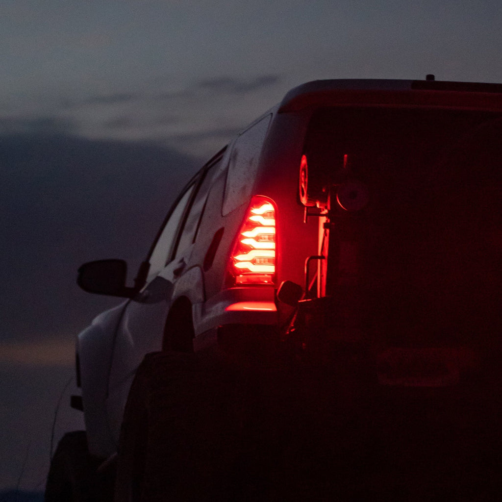 03-09 Toyota 4Runner LUXX-Series LED Tail Lights Black Red