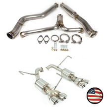 Load image into Gallery viewer, Nameless Performance Catback Exhaust - 2022+ Subaru WRX - 5" Muffler - 3" Double Wall Tips (SUCB22WRX-5MU-30SDW)