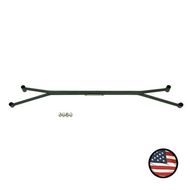 Nameless Performance Front Strut Tower Brace - Subaru Legacy (Non-Turbo) & Outback (2010-2014) - Wrinkle Black (FSTB-M-BLK)