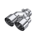 MBRP Exhaust Tip. 4in. OD Dual Out. 3in. ID. Single Wall. T304 (T5182)