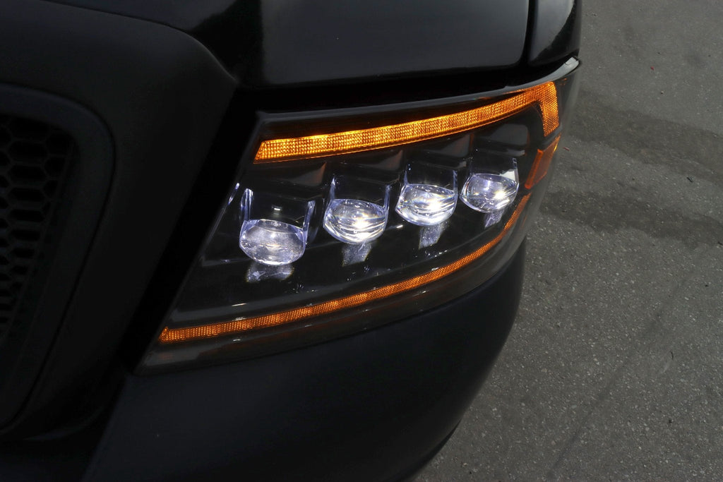 04-08 Ford F150 / 06-08 Lincoln Mark LT NOVA-Series LED Projector Headlights Alpha-Black