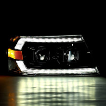 Load image into Gallery viewer, 04-08 Ford F150 / 06-08 Lincoln Mark LT PRO-Series Halogen Projector Headlights Alpha-Black