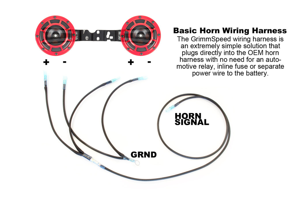 BroTie Mounting Bracket for Hella Horns 02-21 Subaru WRX/STI GrimmSpeed