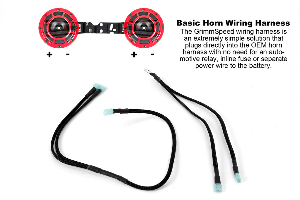 Wiring Harness for Hella Horns 02-14 WRX/STI GrimmSpeed