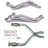 BBK 11-14 Ford Mustang V6 1-3/4 Long Tube Headers w/High Flow Catted X-Pipe (Ti Ceramic) (16421)