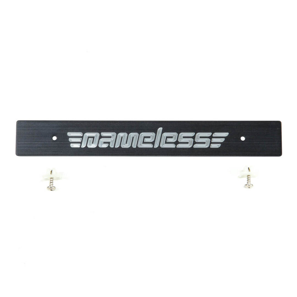 Nameless Performance Nameless Front License Plate Delete - CNC Engraved - Square Mounting Holes (NPPD-CN-SQ)