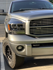 06-08 Dodge Ram NOVA-Series LED Projector Headlights Chrome