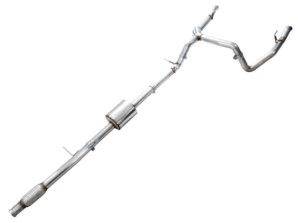 AWE Tuning 4th Gen GM 1500 5.3L 0FG Catback Split Rear Exit (w/ Bumper Cutouts) - OE Tips (3015-31200)
