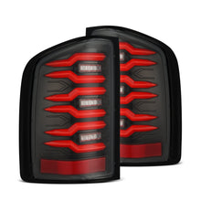 Load image into Gallery viewer, 07-13 Chevy Silverado LUXX-Series LED Tail Lights Black-Red