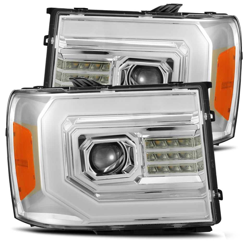 07-13 GMC Sierra LUXX-Series LED Projector Headlights Chrome