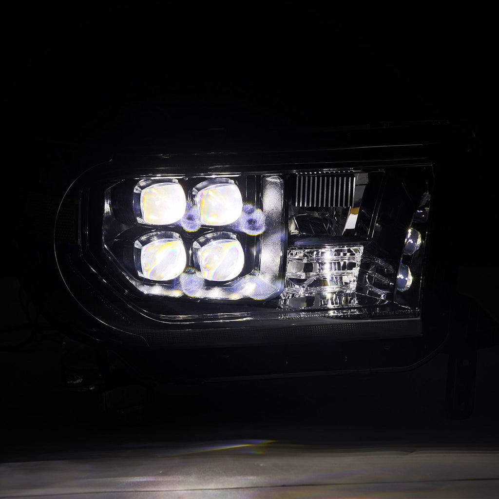 07-13 Toyota Tundra/08-17 Toyota Sequoia MK II NOVA-Series LED Projector Headlights Alpha-Black (With Level Adjuster)