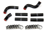 HPS Black Reinforced Silicone Complete Pesky Heater Hose Kit 1FZ FE for Lex (57-1344-BLK)