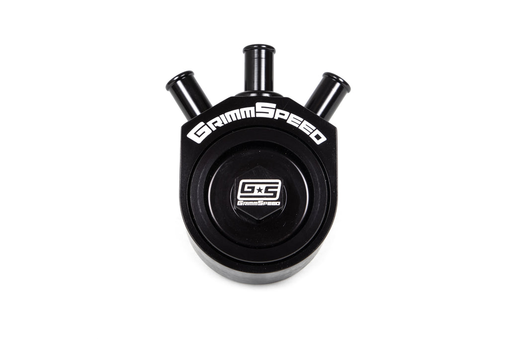 Air/Oil Separator Black For Subaru 02-07 WRX 04-21 STI 04-08 FXT GrimmSpeed