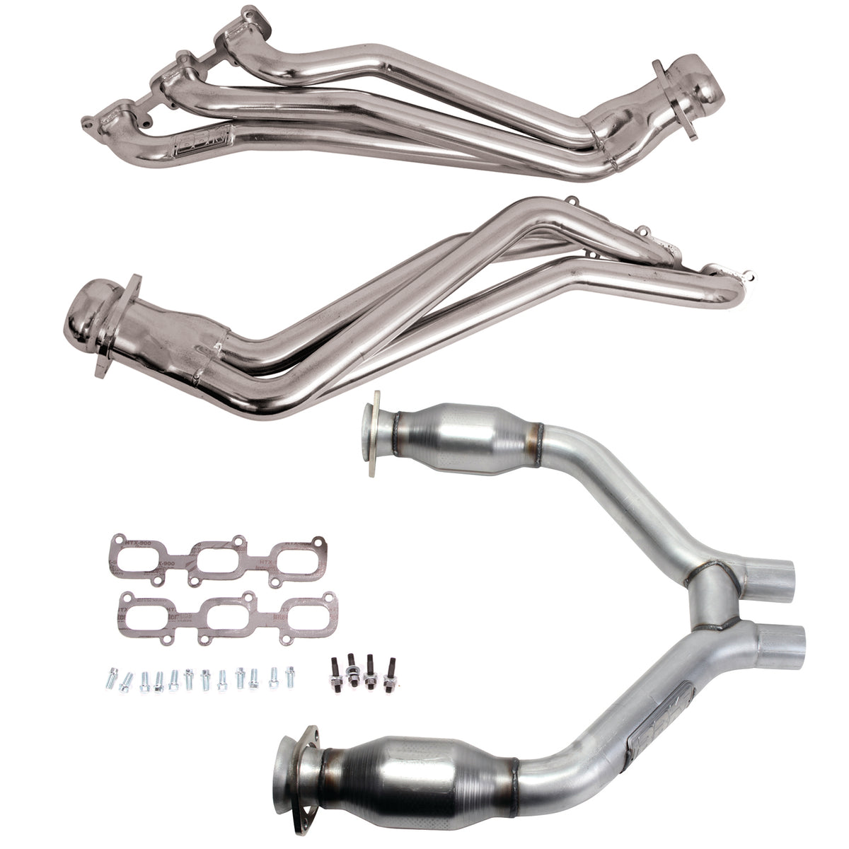 BBK 15-17 Ford Mustang V6 1-3/4 Long Tube Headers w/High Flow Catted H ...