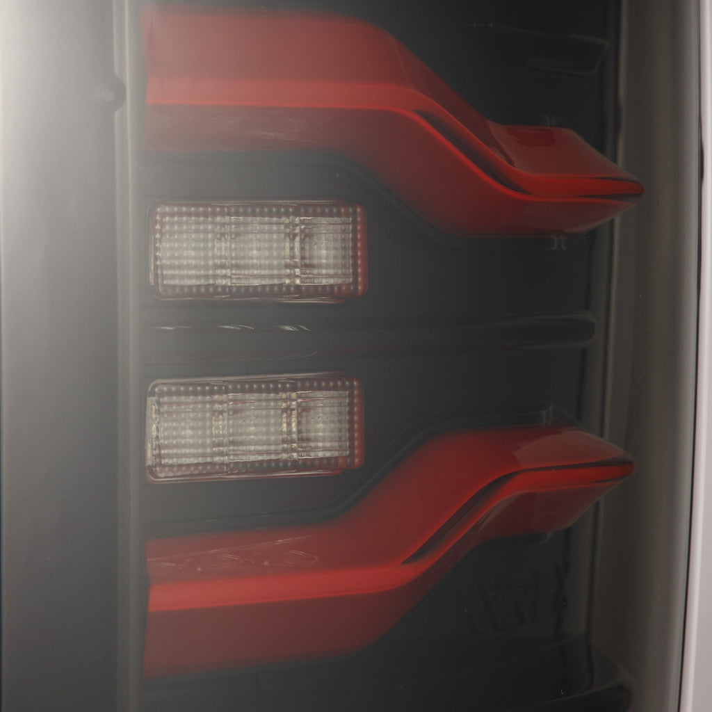 09-18 Ram Truck LUXX-Series LED Tail Lights Black-Red