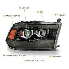 Load image into Gallery viewer, 09-18 Ram Truck MK II PRO-Series Halogen Projector Headlights Jet Black