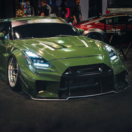 09-25 Nissan GT-R NOVA-Series LED Projector Headlights Alpha-Black