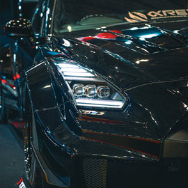 09-25 Nissan GT-R NOVA-Series LED Projector Headlights Black