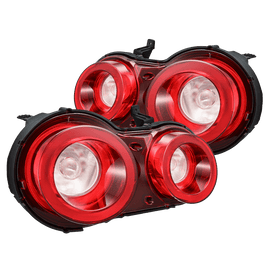 09-25 Nissan GT-R NOVA-Series Prismatic LED Tail Lights Red Clear