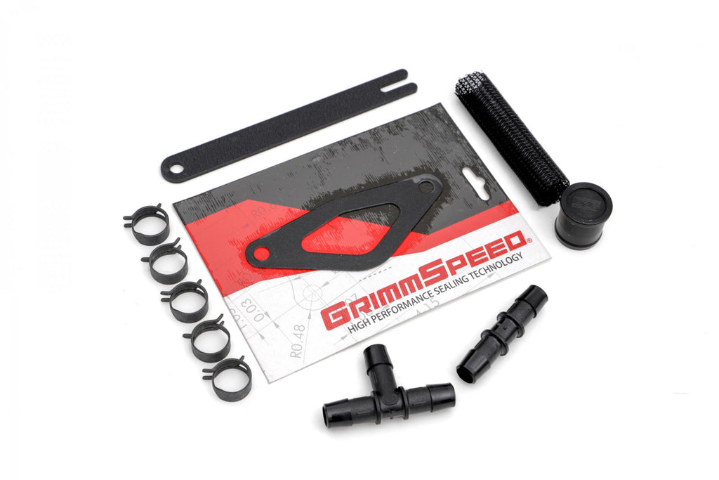 Front Mount Intercooler Kit Inc. Red Piping For Subaru 08-14 STI GrimmSpeed