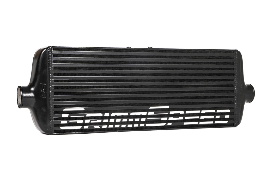 Front Mount Intercooler Kit Black Coated Inc. Red Piping For Subaru 15-21 WRX GrimmSpeed