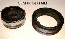 Load image into Gallery viewer, Lightweight Crank Pulley Black For Subaru All EJ Engines GrimmSpeed