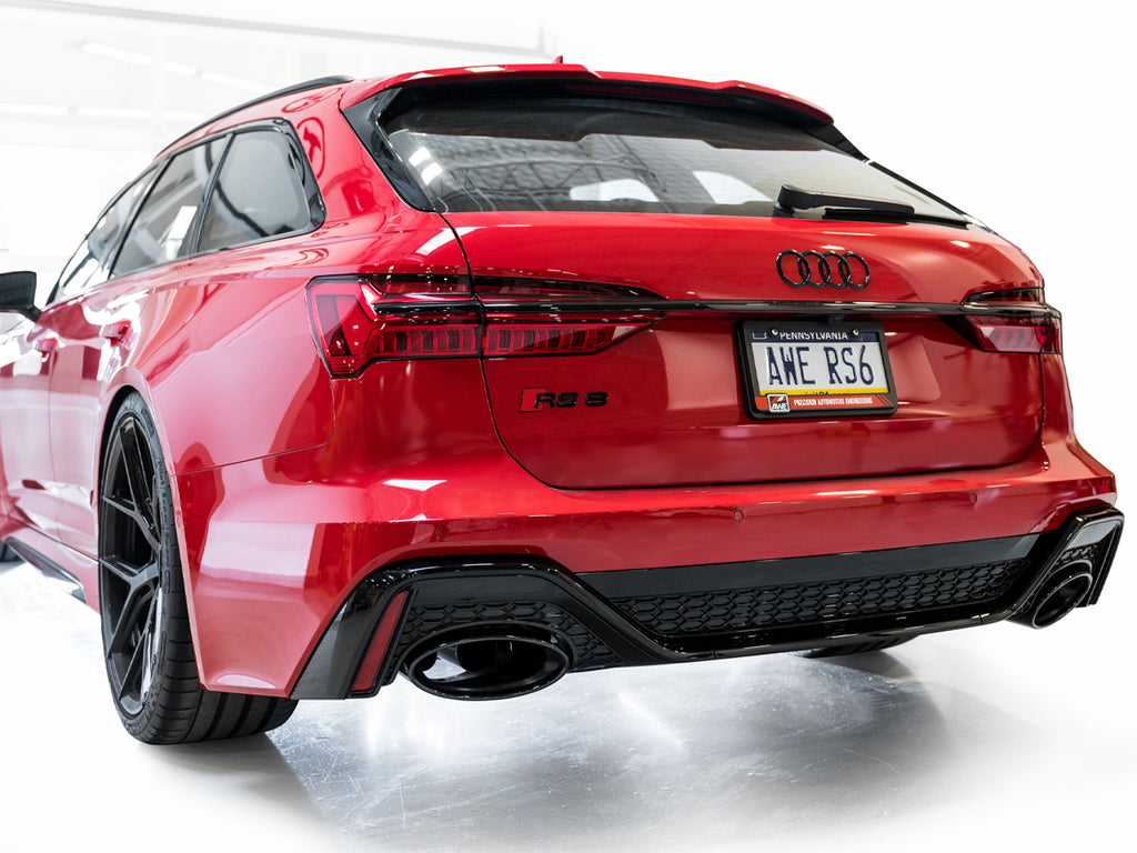 AWE Tuning 21-23 Audi C8 RS6/RS7 SwitchPath Cat-back Exhaust - Diamond Black Tips (3025-33776)