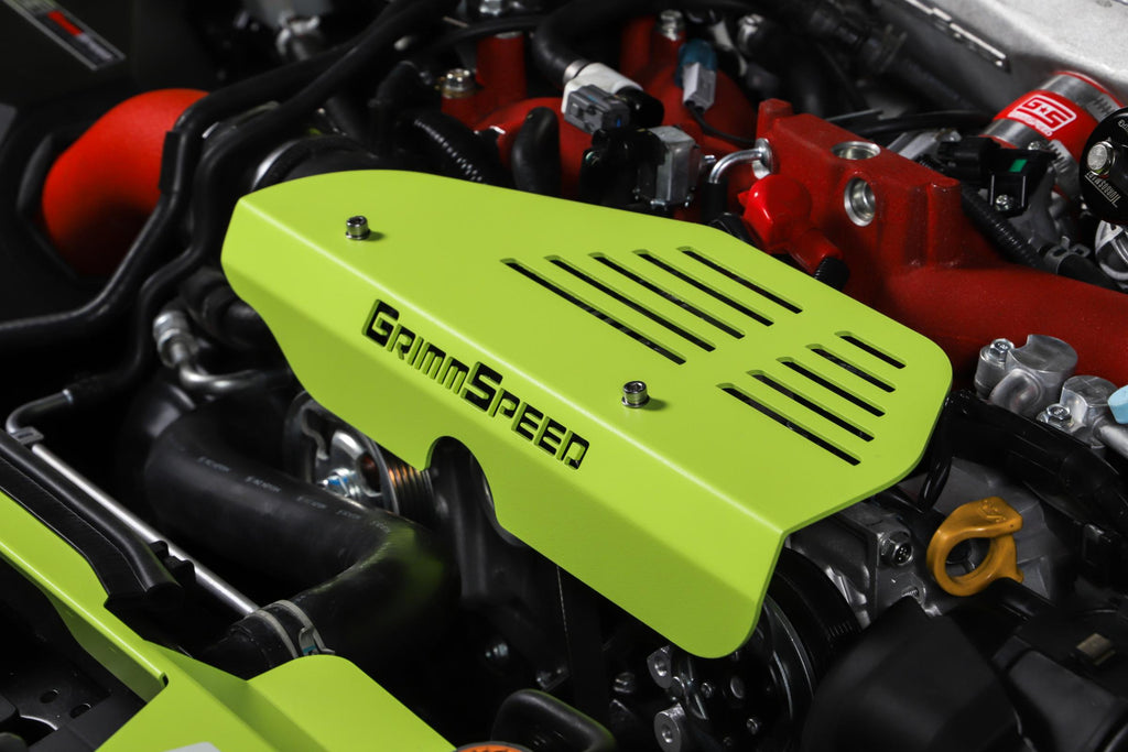 Alternator Cover NEON Green For Subaru Turbo EJ Engine GrimmSpeed