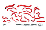 HPS Red Reinforced Silicone Radiator + Heater Hose Kit Coolant for Lexus 17 (57-1709-RED)