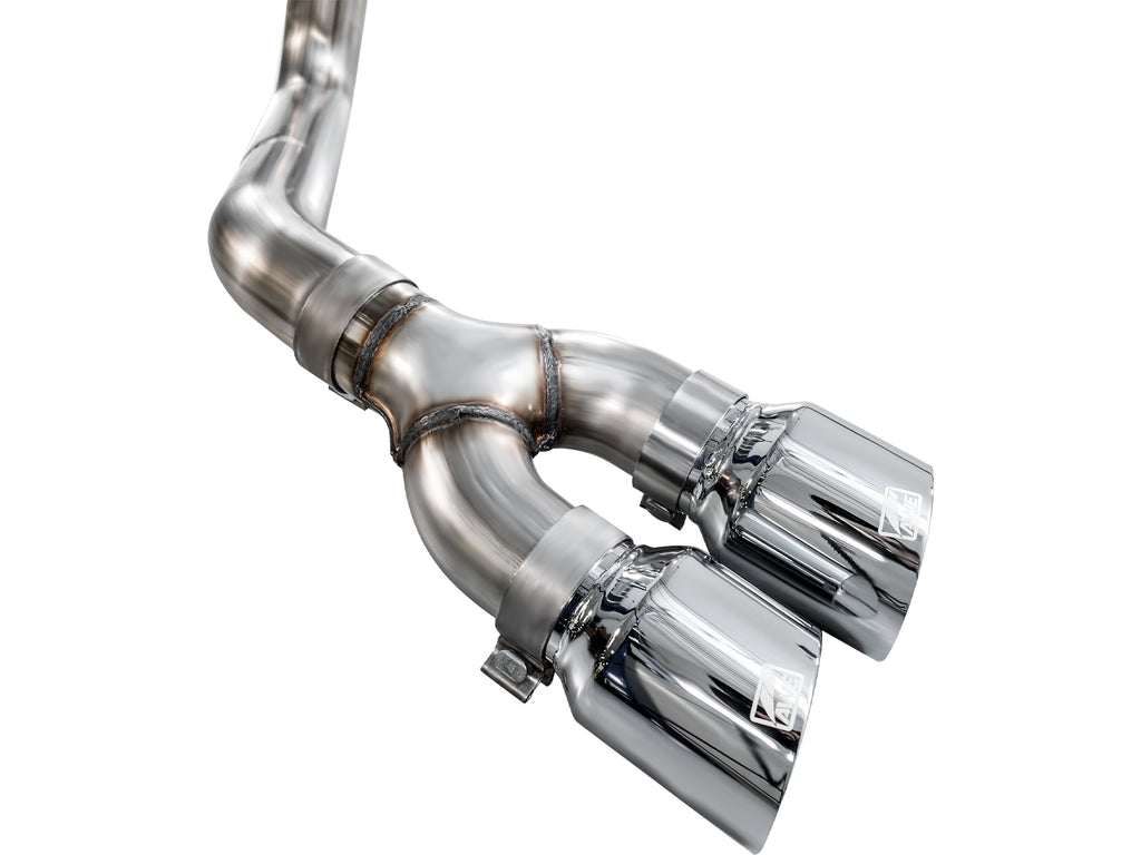 AWE Tuning 21-25 Ford F150 (14th Gen Reg Cab) Cat-Back Exhaust - 4.5in Dual Side Exit Chrome Tips (3015-32145)