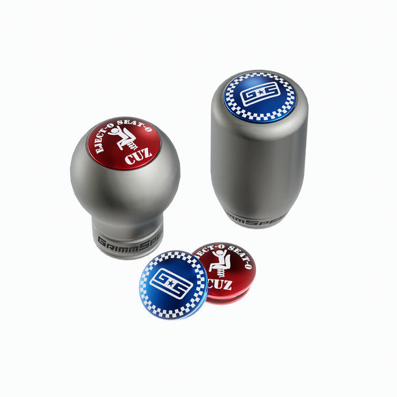GrimmSpeed Limited Drop Shift Knob Cap Kit GS Checker Blue (1.1006.8.BLU)