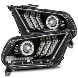10-12 Ford Mustang LUXX-Series LED Projector Headlights Black