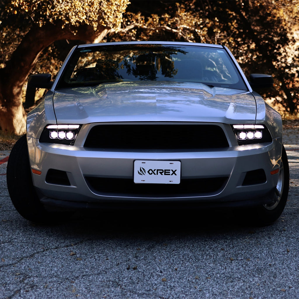 10-12 Ford Mustang MK II NOVA-Series LED Projector Headlights Black