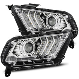 10-12 Ford Mustang PRO-Series Halogen Projector Headlights Chrome