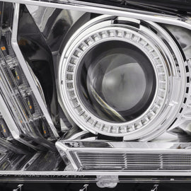 10-12 Ford Mustang PRO-Series Halogen Projector Headlights Chrome