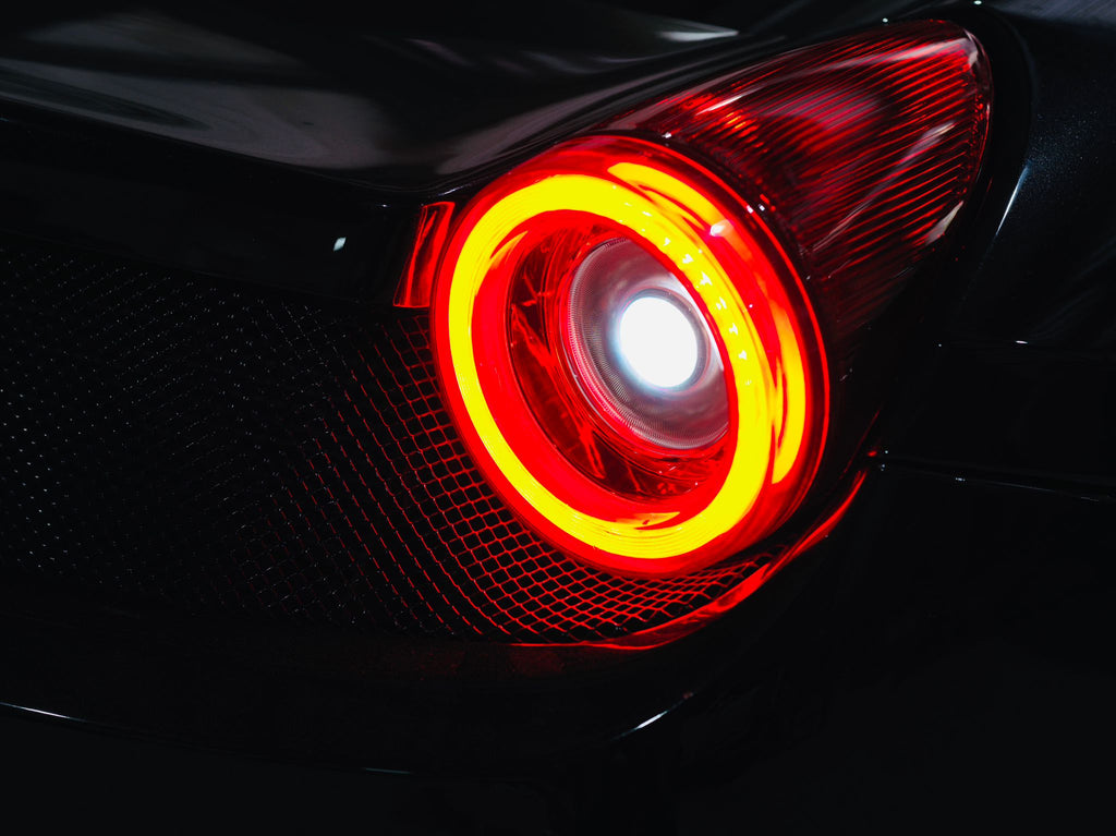 10-15 Ferrari 458 NOVA-Series Prismatic LED Tail Lights Red Clear