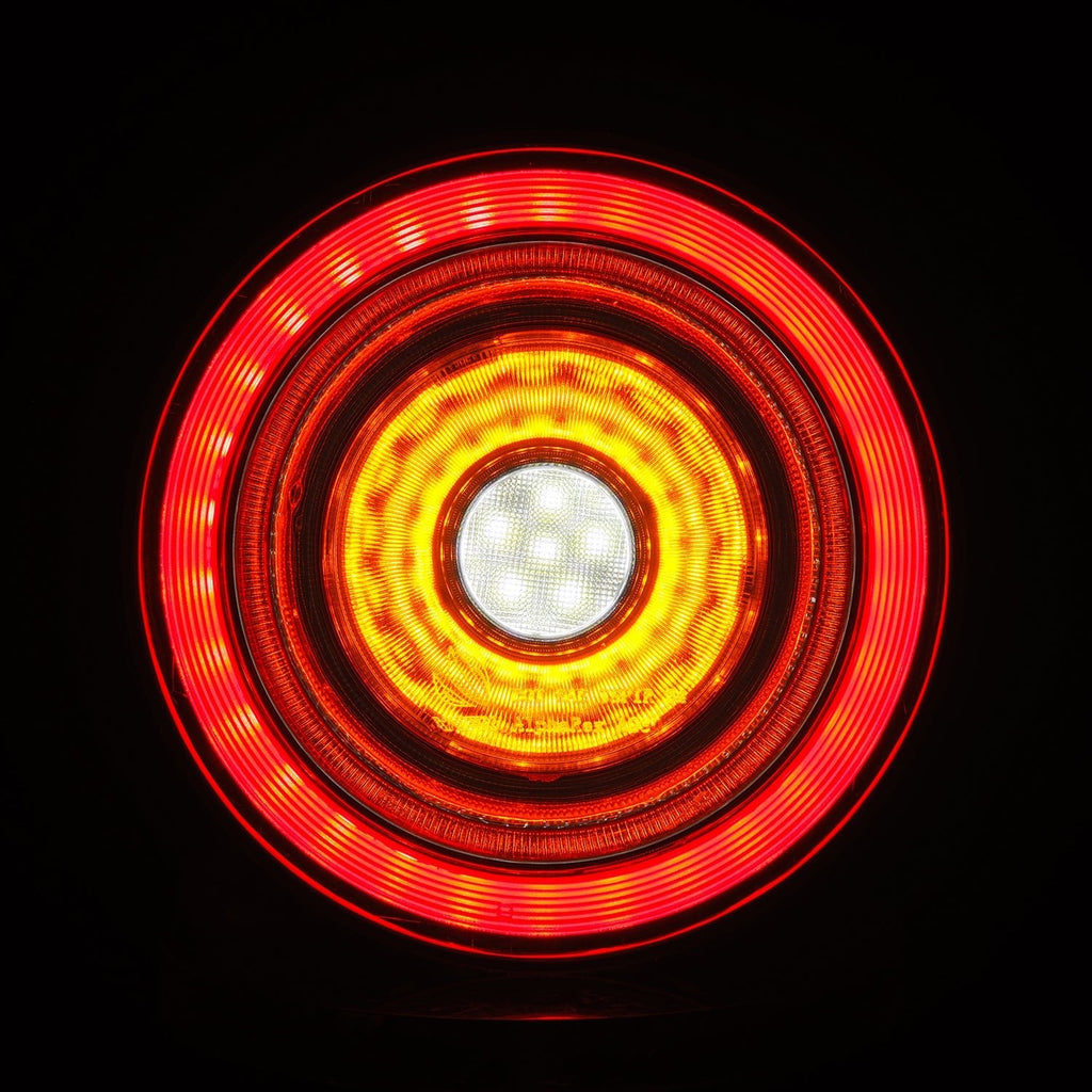10-15 Ferrari 458 NOVA-Series Prismatic LED Tail Lights Red Clear
