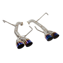 Load image into Gallery viewer, Nameless Performance Catback Exhaust - 2019-2021 Subaru STi - Muffler Delete - 3.5" Single Wall Neochrome Tips (SUCB19STI-0MU-35NEO)