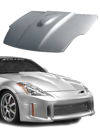 350Z Z33 Power Hood Fiberglass Series 1 Unpainted For 03-06 Nissan 350Z Stillen