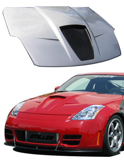 350Z Z33 Power Hood Fiberglass Series 2 Unpainted For 03-06 Nissan 350Z Stillen