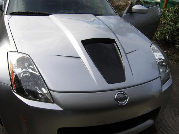 350Z Z33 Power Hood Fiberglass Series 2 Unpainted For 03-06 Nissan 350Z Stillen