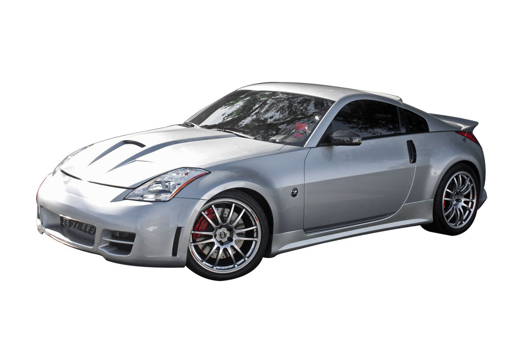 350Z Z33 4pc Body Kit Series 2 Skirts w/ Series 2 Front Fascia Unpainted For 03-08 Nissan 350Z Z33 Stillen