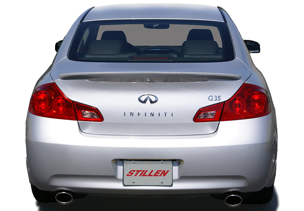 Infiniti G35 Rear Trunk Spoiler No Backup Camera Unpainted For 07-12 Infiniti G35 Sedan Stillen