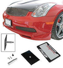 Load image into Gallery viewer, Infiniti G35 Coupe, Nissan 350Z Z33, Sentra Front License Plate Relocator For 04-05 Infiniti G35 Coupe 06-08 Nissan 350Z Z33 07-09 Sentra Stillen