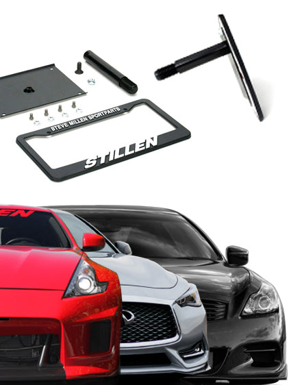 Infiniti G37, Q40, Q60 / Nissan 370Z Z34 Excludes Nismo Front License Plate Relocator 105465 Stillen