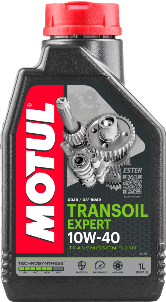 Motul 1L Powersport TRANSOIL Expert SAE 10W40 Technosynthese Fluid for Gearboxes (105895)