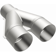 Load image into Gallery viewer, MagnaFlow Universal Trans Y-Pipe All SS 4inch (Dual) 3.5inch (Single) x 13inch (Overall) (10800)