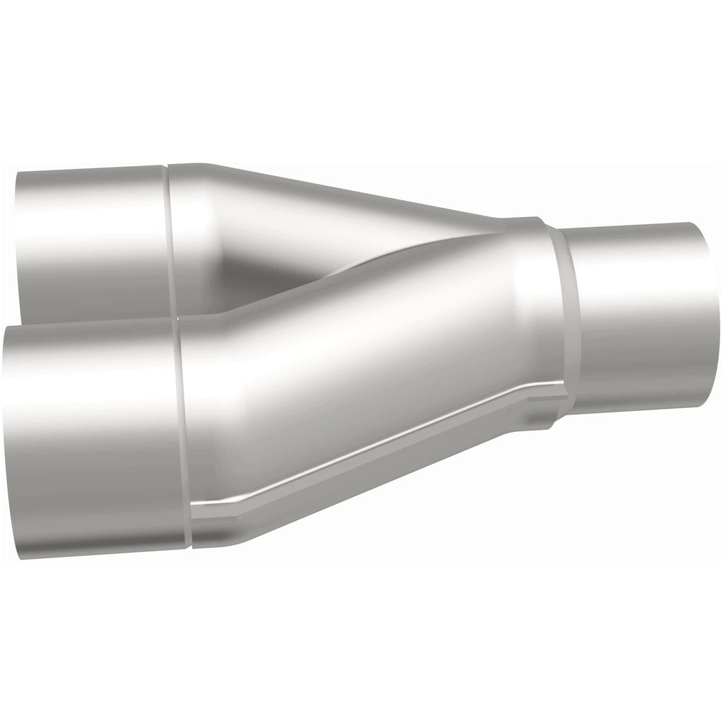 MagnaFlow Universal Trans Y-Pipe All SS 4inch (Dual) 3.5inch (Single) x 13inch (Overall) (10800)